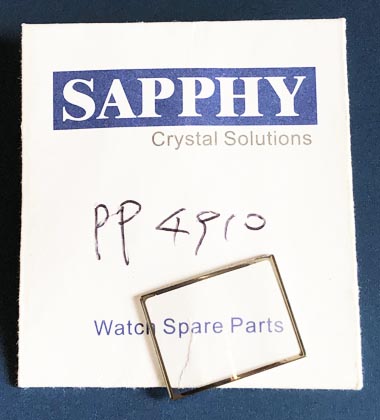 Patek Philippe 4910 reparations kristall
